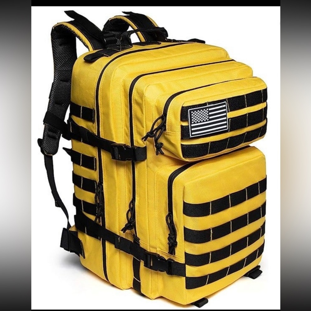 Yellow 45L Tactical Athletic Backpack
